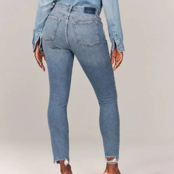 Abercrombie & Fitch Curve LoveThe Skinny High Rise Jeans sz 27 - Picture 2 of 16